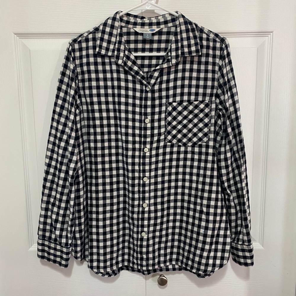 Old Navy Gingham Flannel Shirt